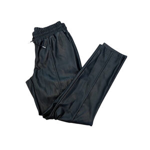GUESS Faux Leather High Waist Elastic Waist Drawstring Skinny Leg Pant XS